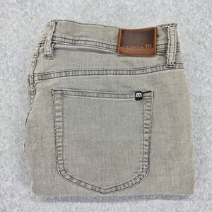 Travis Mathew Gray Denim Stretch Flex Jeans Men Size 36 X 27 (More Like Size 38)
